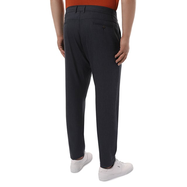 фото Брюки изо льна и шерсти canali