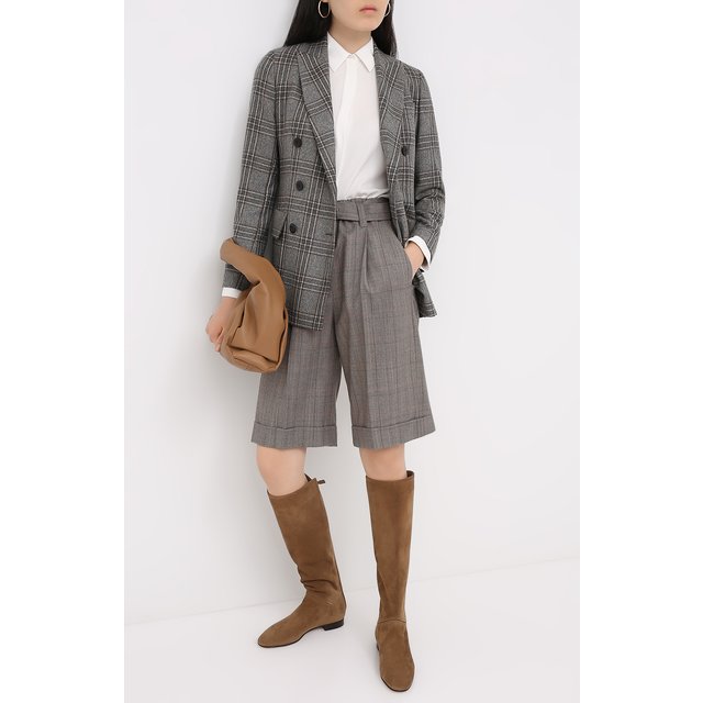 фото Замшевые сапоги jeanne loro piana