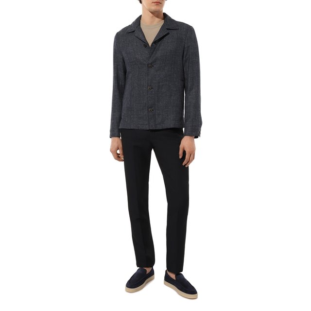 фото Брюки из шерсти и льна corneliani