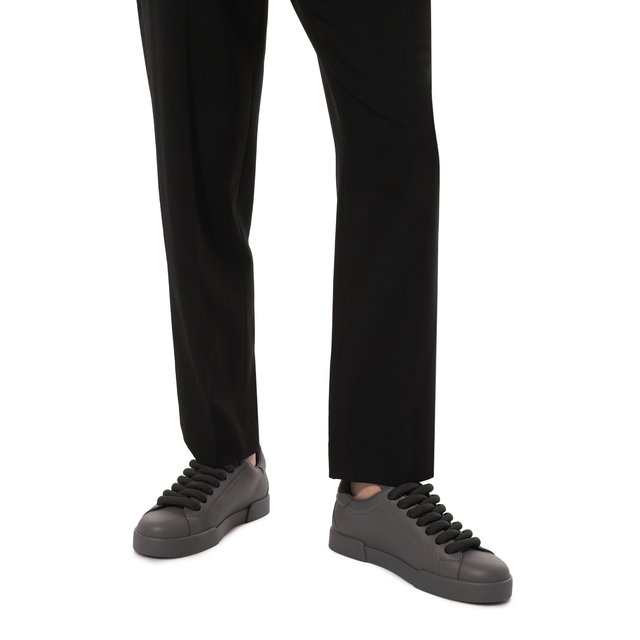 фото Кожаные кеды portofino dolce & gabbana