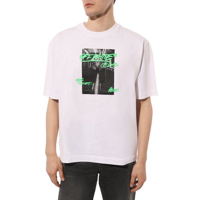 фото Хлопковая футболка off-white