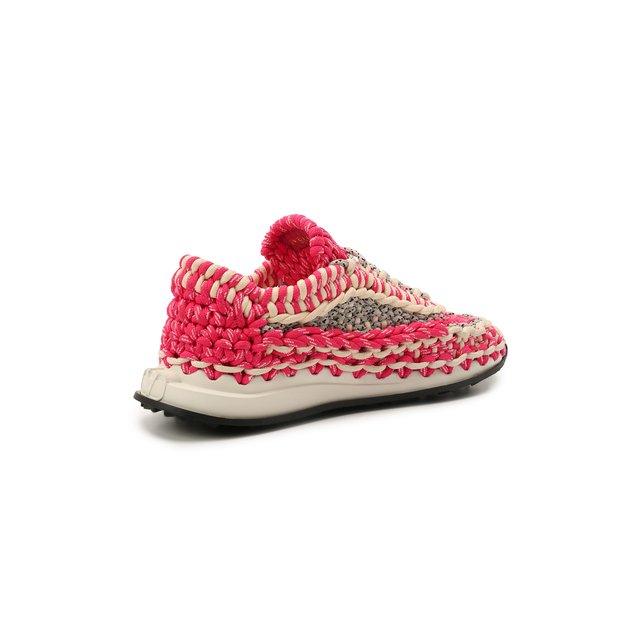 фото Текстильные кроссовки spiral knot valentino