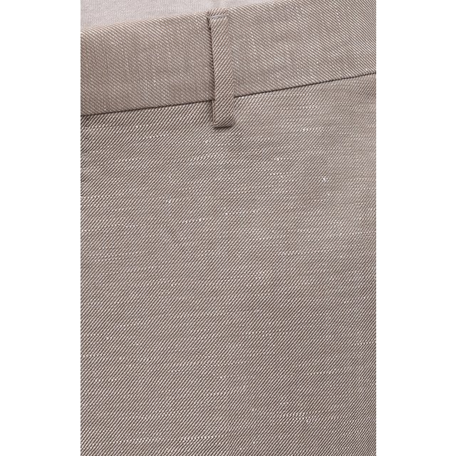 фото Брюки из шерсти и льна ermenegildo zegna