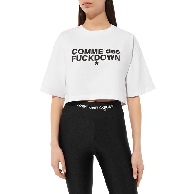 фото Хлопковая футболка comme des fuckdown