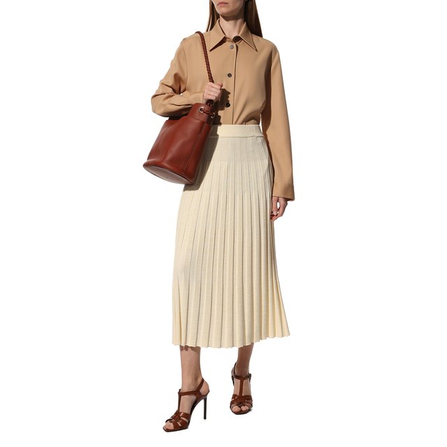 фото Кожаные босоножки tribute saint laurent