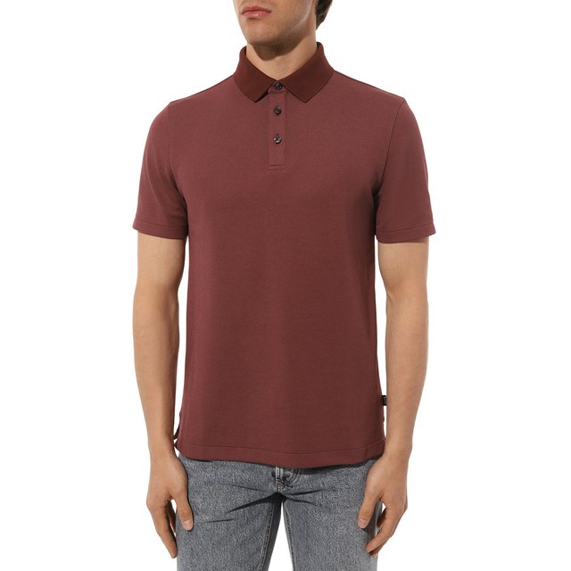 фото Хлопковое поло boss