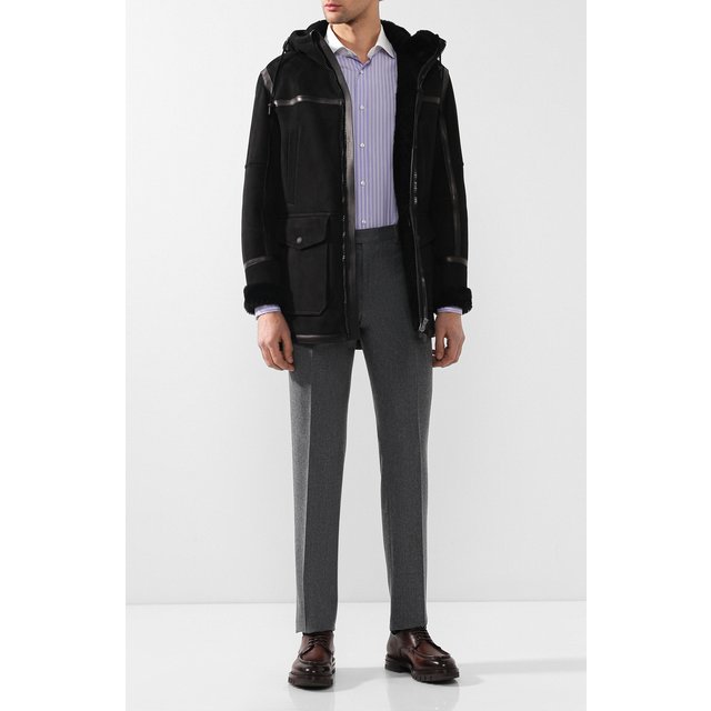 фото Хлопковая рубашка с воротником кент ralph lauren