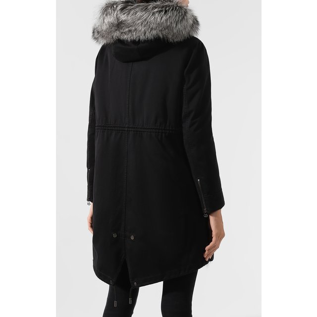 фото Парка с меховой подкладкой ys army paris