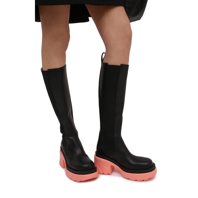 фото Кожаные сапоги bottega veneta