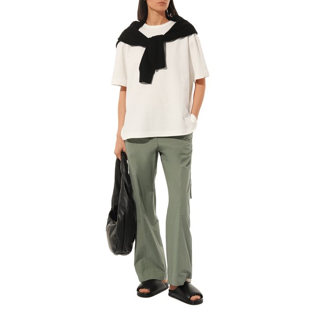фото Хлопковые брюки jil sander
