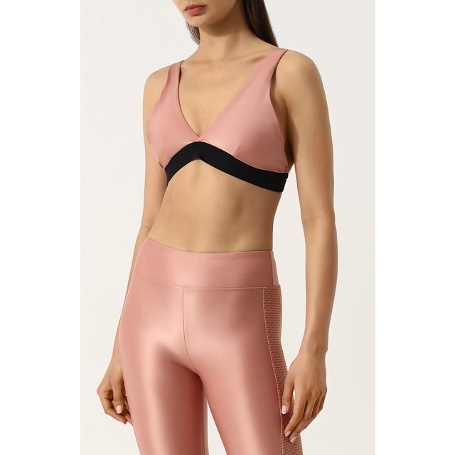 фото Кроп-топ с контрастной отделкой koral