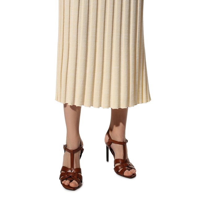 фото Кожаные босоножки tribute saint laurent