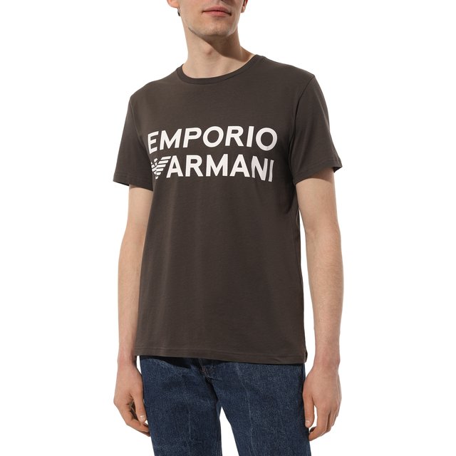 фото Хлопковая футболка emporio armani