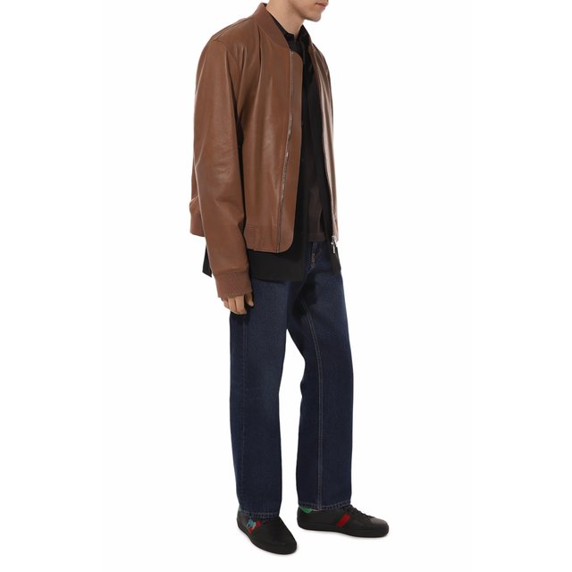 фото Кожаные кеды ace gucci x freya hartas gucci