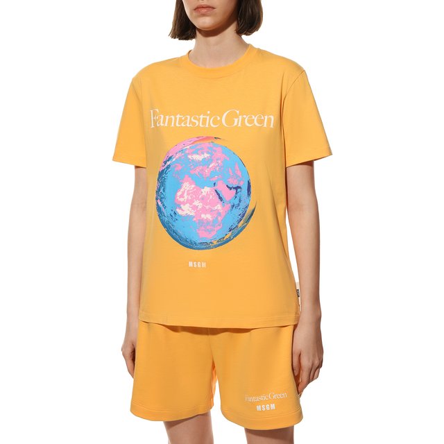 фото Хлопковая футболка msgm