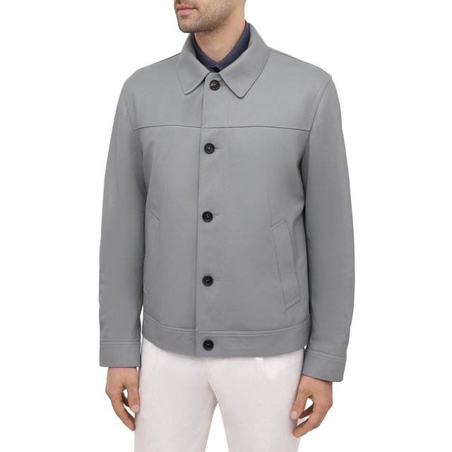 фото Кожаная куртка brioni