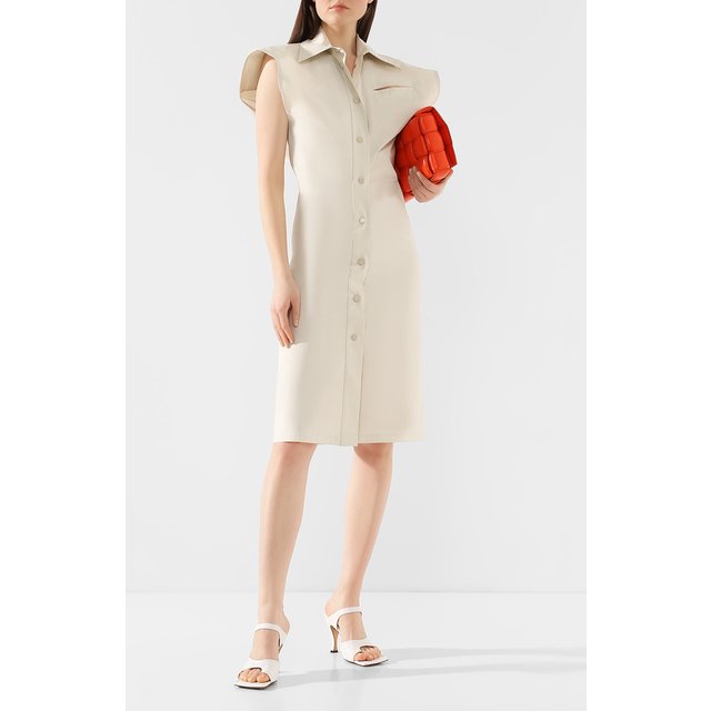 фото Хлопковое платье bottega veneta