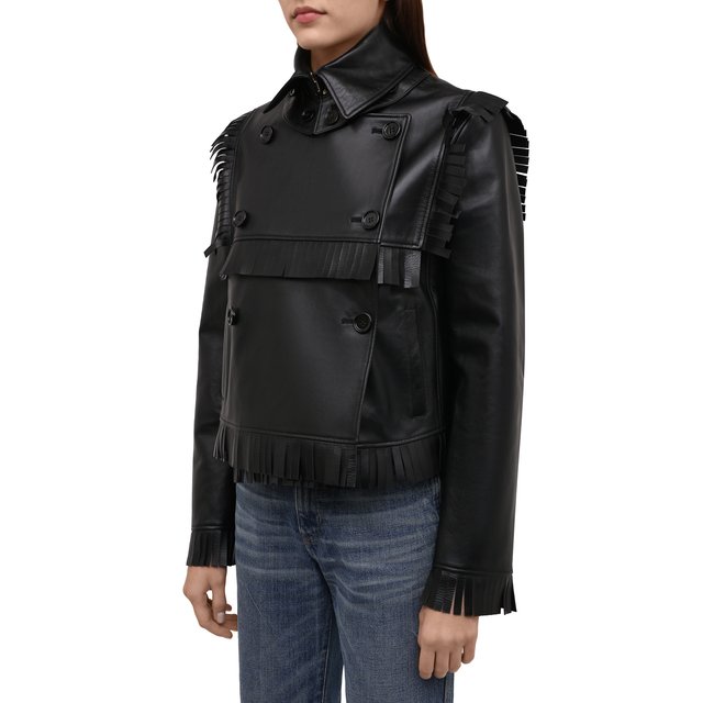 фото Кожаная куртка burberry