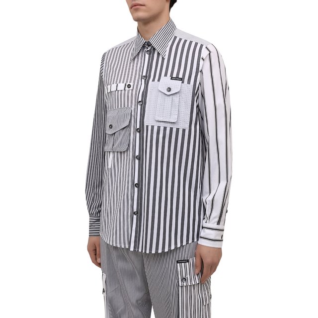 фото Хлопковая рубашка dolce & gabbana