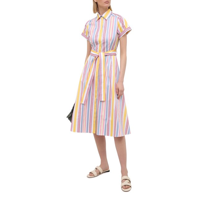 фото Хлопковое платье loro piana