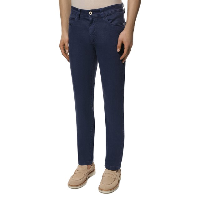 фото Брюки изо льна и хлопка loro piana