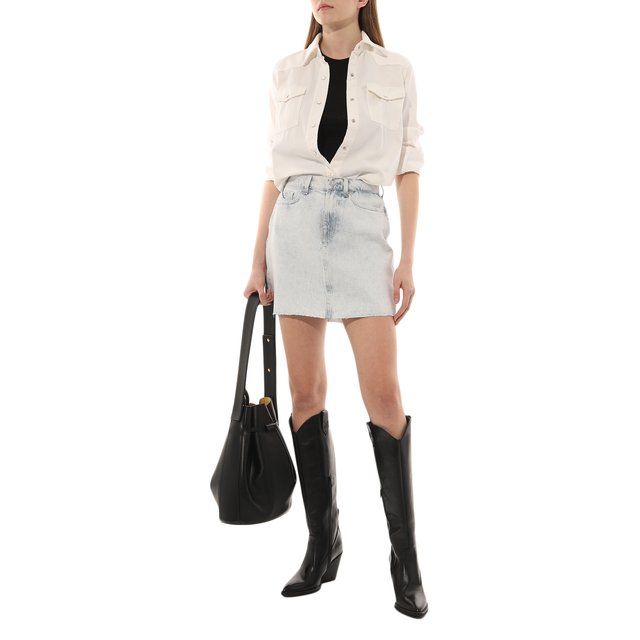 фото Джинсовая юбка 7 for all mankind