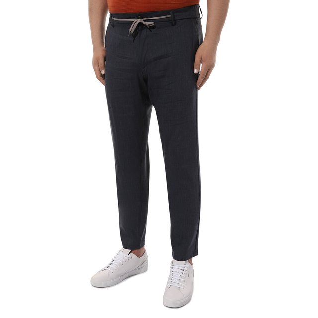 фото Брюки изо льна и шерсти canali