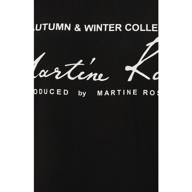 фото Хлопковая футболка martine rose