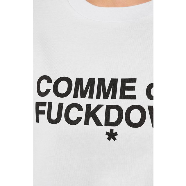 фото Хлопковая футболка comme des fuckdown