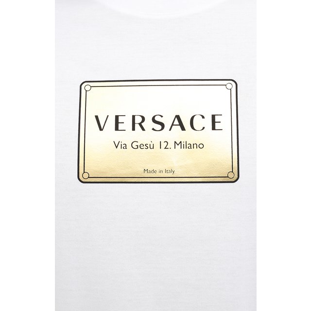 фото Хлопковая футболка versace