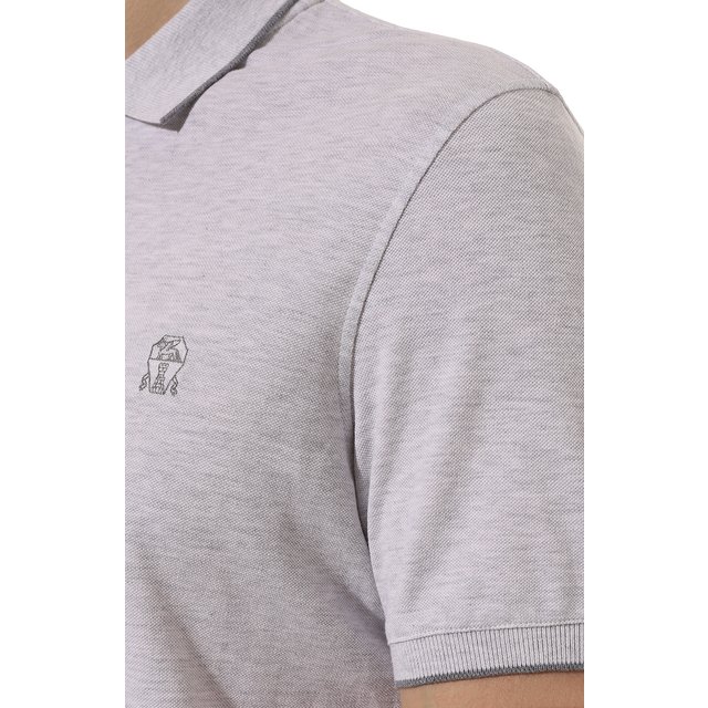 фото Хлопковое поло brunello cucinelli