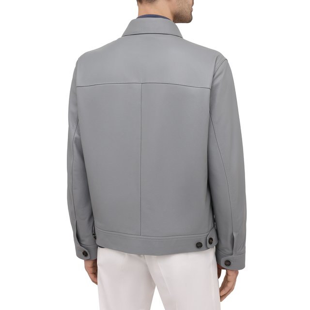 фото Кожаная куртка brioni