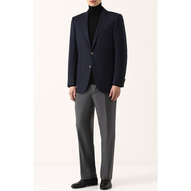 фото Шерстяные брюки прямого кроя brioni