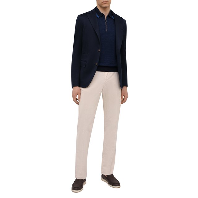 фото Поло с отделкой из кожи аллигатора zilli