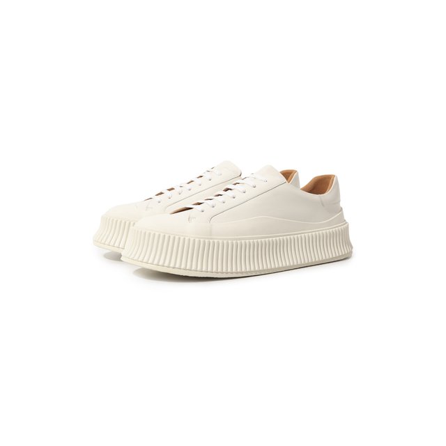 фото Кожаные кеды jil sander
