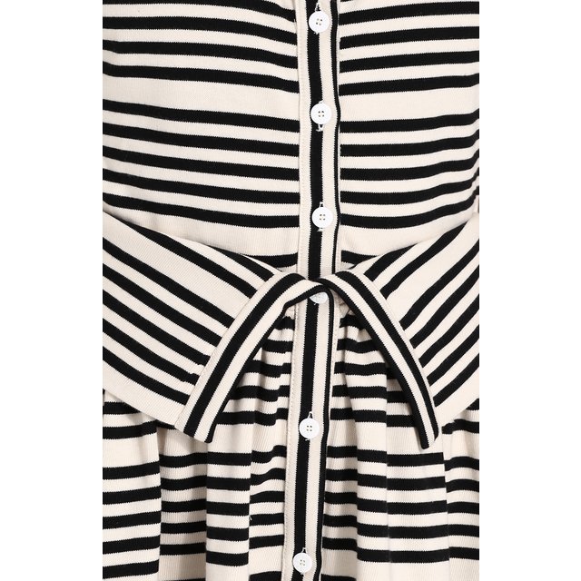 фото Приталенное хлопковое платье в полоску opening ceremony