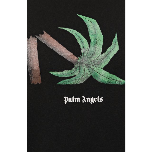 фото Хлопковая футболка palm angels