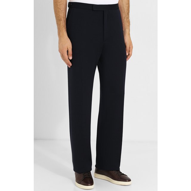 фото Шерстяные брюки прямого кроя brioni