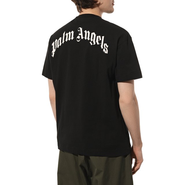 фото Хлопковая футболка palm angels