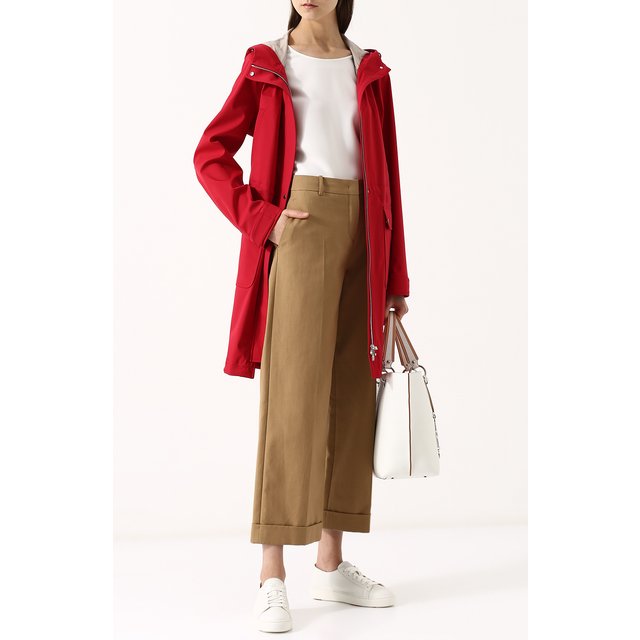 фото Укороченные хлопковые брюки со стрелками loro piana