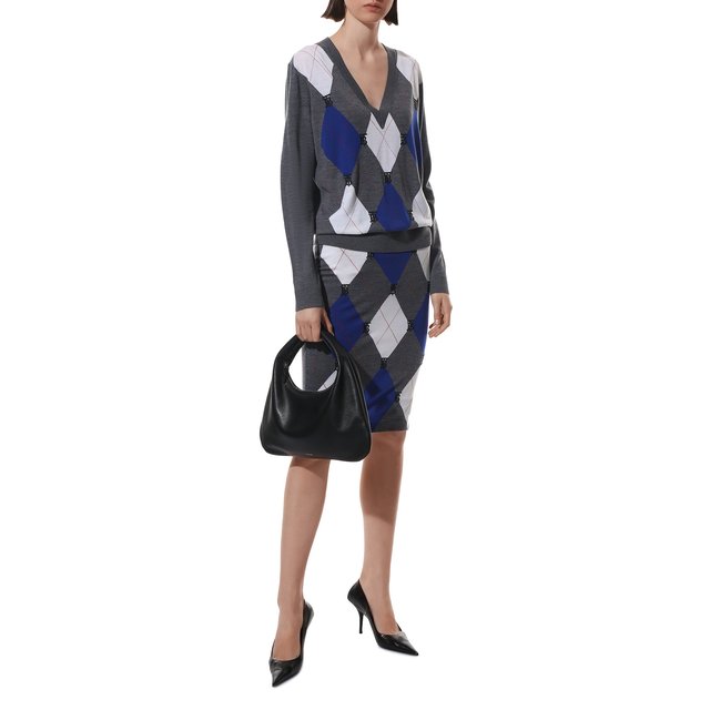 фото Юбка из шерсти и шелка burberry