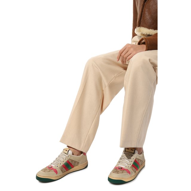 фото Комбинированные кеды screener gucci