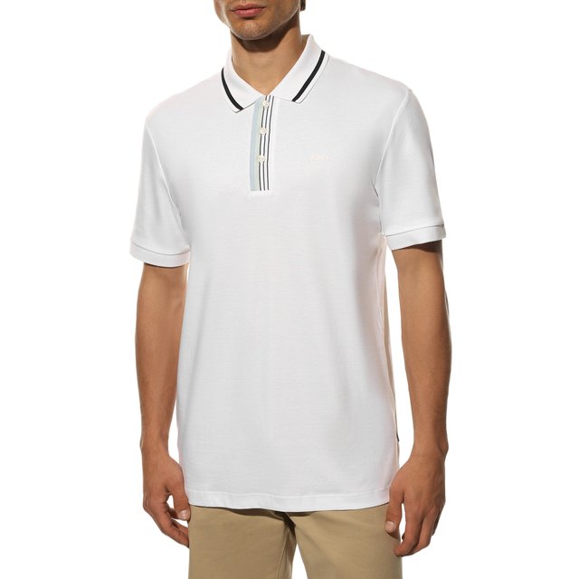 фото Хлопковое поло boss