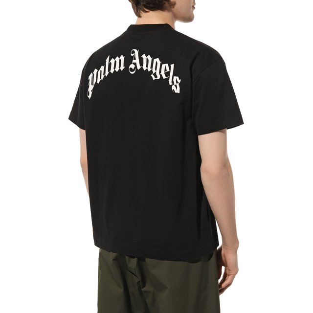 фото Хлопковая футболка palm angels