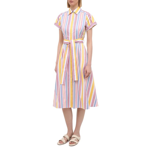 фото Хлопковое платье loro piana