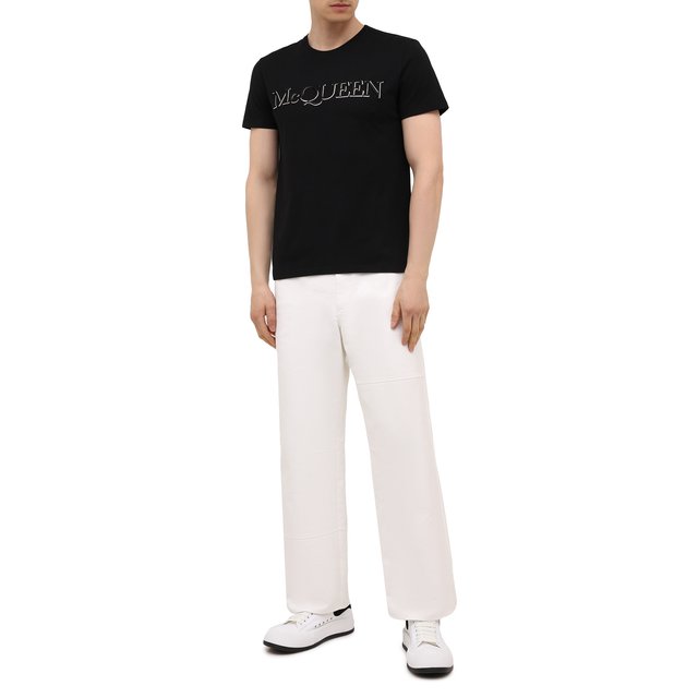 фото Хлопковая футболка alexander mcqueen