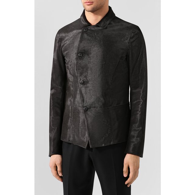 фото Кожаная куртка giorgio armani