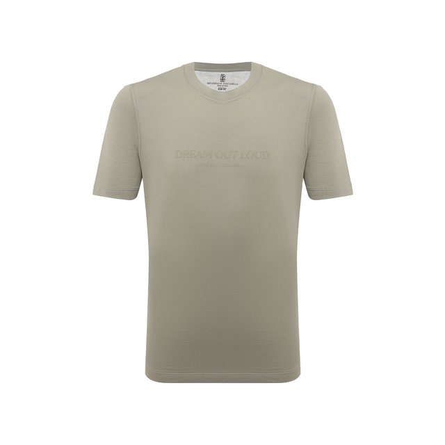 фото Хлопковая футболка brunello cucinelli