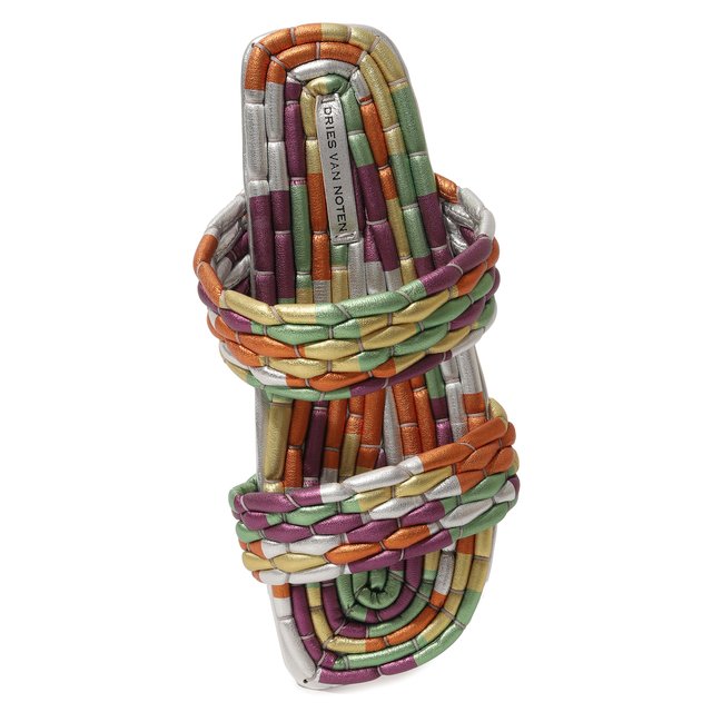 фото Кожаные шлепанцы dries van noten