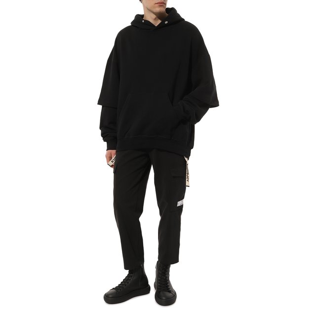 фото Хлопковые брюки-карго diego venturino